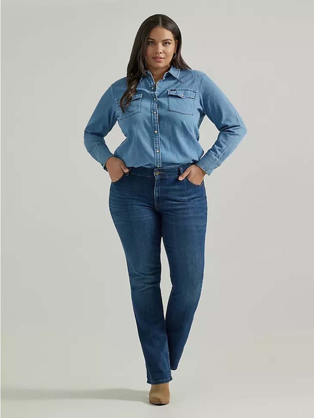 NWT Lee’s Legendary Plus Bootcut Mid Rise Dark Wash 24W Medium X70